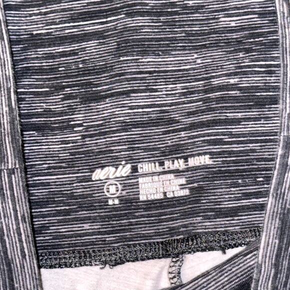 American Eagle Aerie Chill Play Move Athletic Leggings Women Medium Heather Gray - Picture 3 of 6